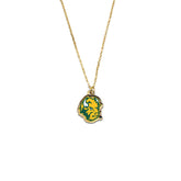 North Dakota St University Bison Gold Mascot Necklace Officially licensed NCAA